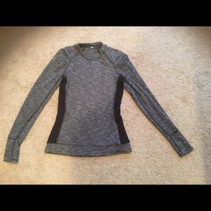 Lululemon think fast long sleeve coco pique